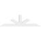 Ekena Millwork Saratoga Architectural Grade PVC Gable Bracket, 96"W x 28"H x 4"D x 6"F, 7/12 Pitch GBP096X28X0406SAR00 - alternate 3